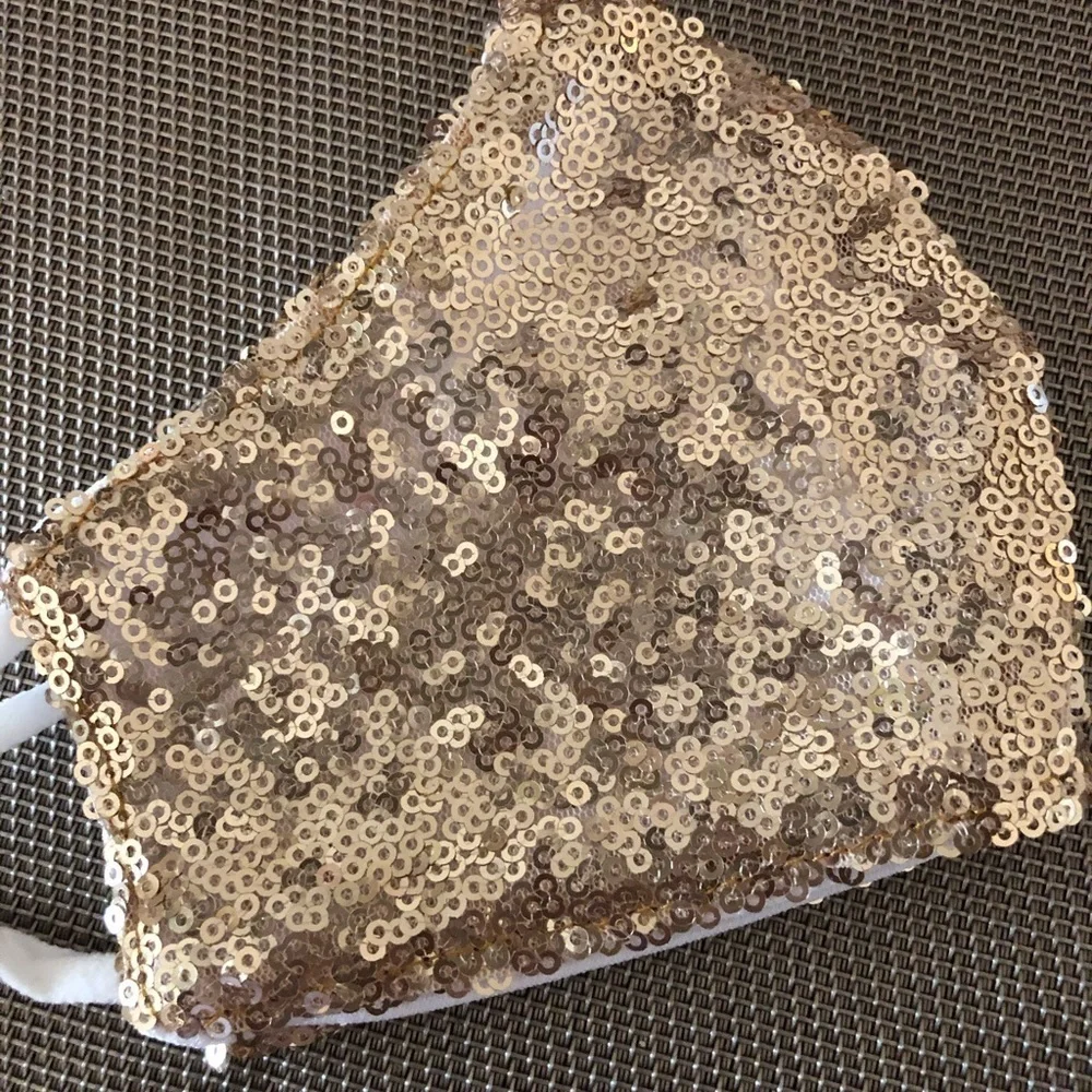GOLD Sequins Face Mask